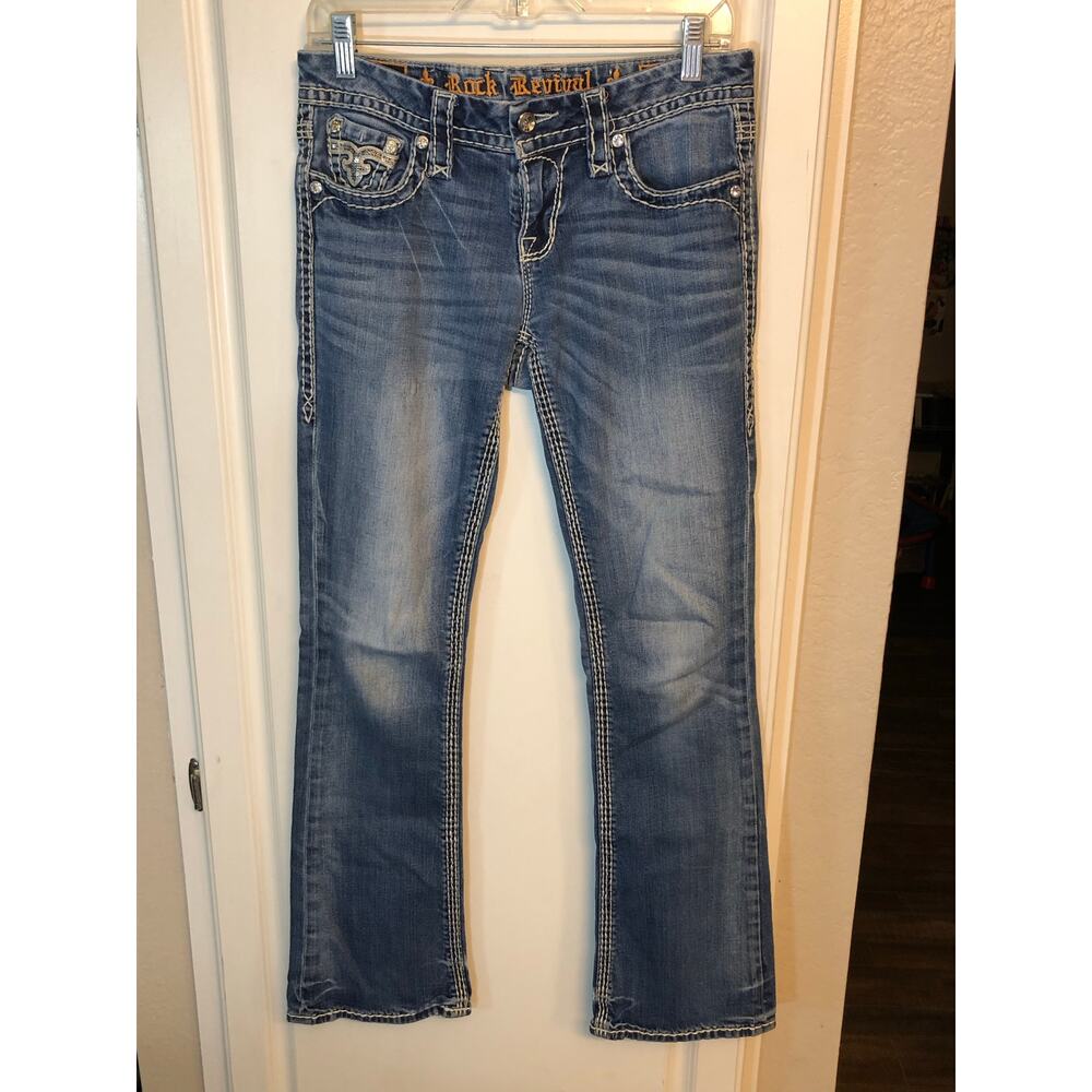 Rock Revival Vika bootcut blue denim jeans